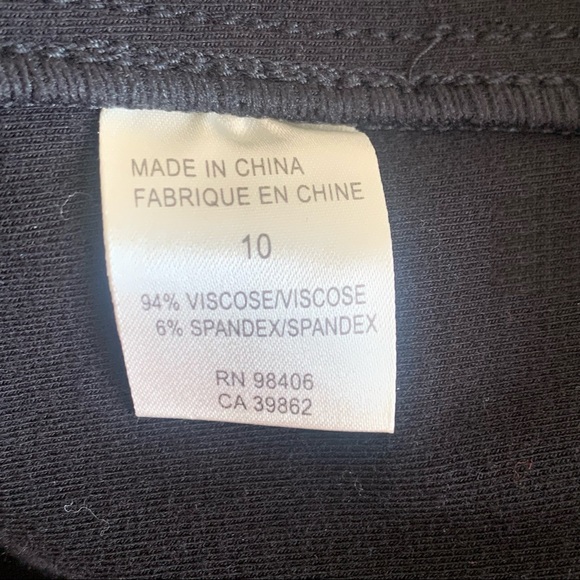 Theory Susan Classical Front Zip Bodycon Dress Black Sz 10 - Picture 16 of 16